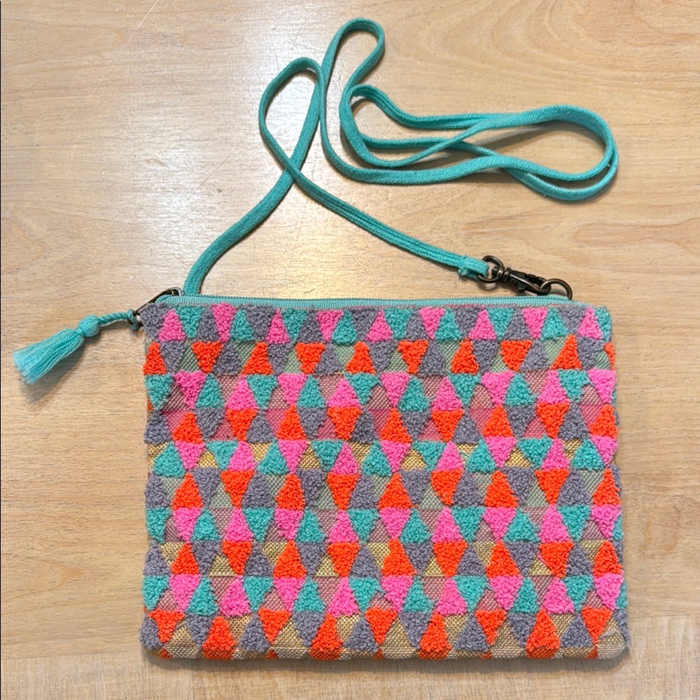 Geometric Multicolor Crossbody Bag